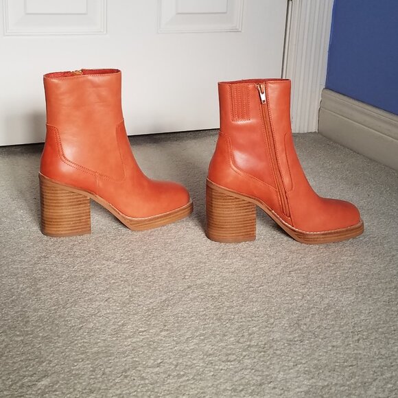 Jeffrey Campbell Maxen Leather Heel Booties - Picture 6 of 7